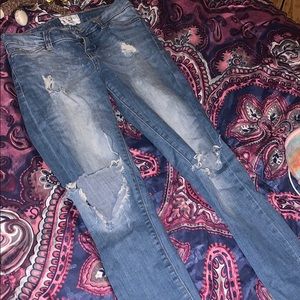 Celebrity Pink light blue ripped jeans